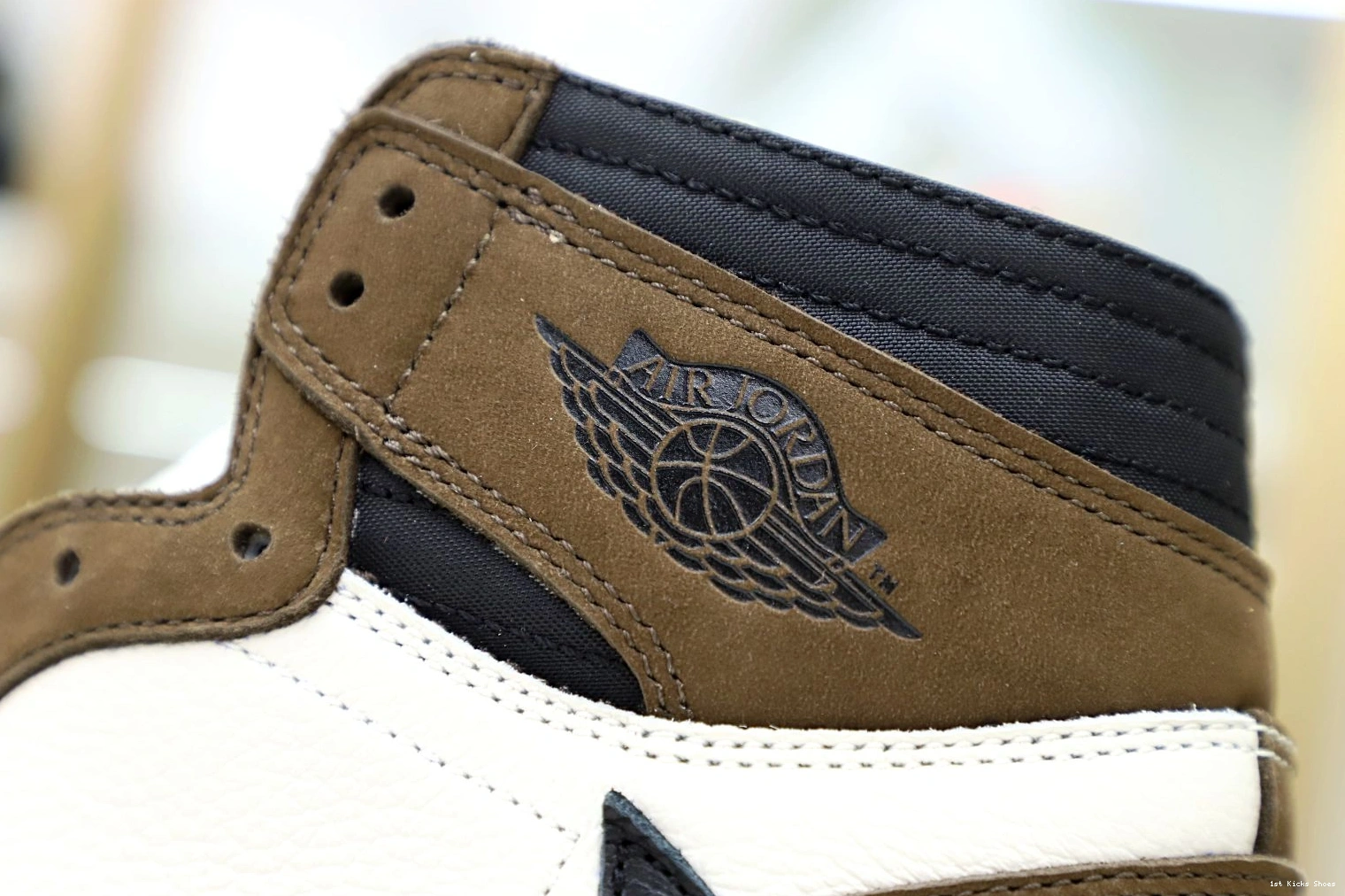 1st Kicks HIGH RETRO Popular SCOTT 1989 AIR TRAVIS JORDAN OG Kimikick 1 'MOCHA' X 1106